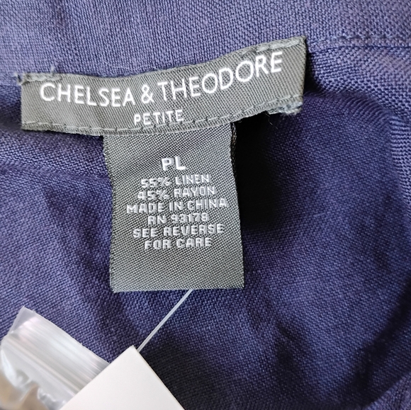 Chelsea & Theodore Deep Blue Button-Up Dress - Picture 6 of 6
